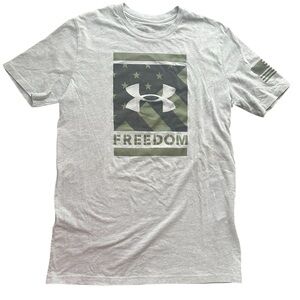 Under Armour Men's Gray Freedom Graphic Tee